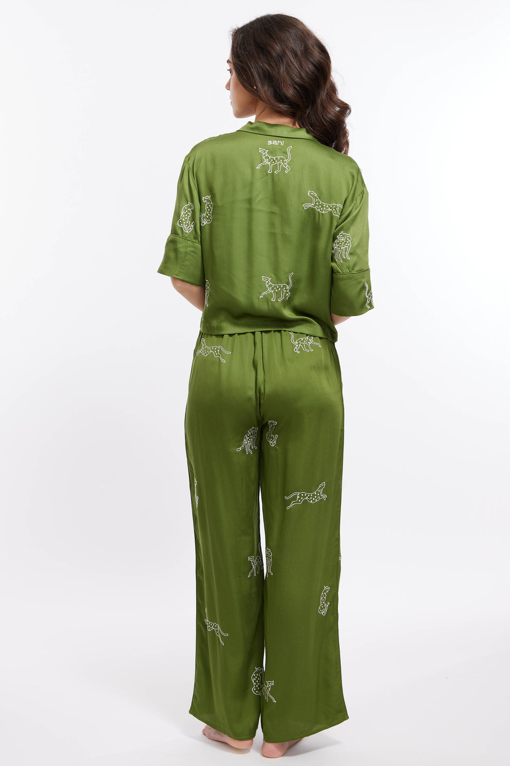 Leopard Loungewear Set - Garden Party (Green)
