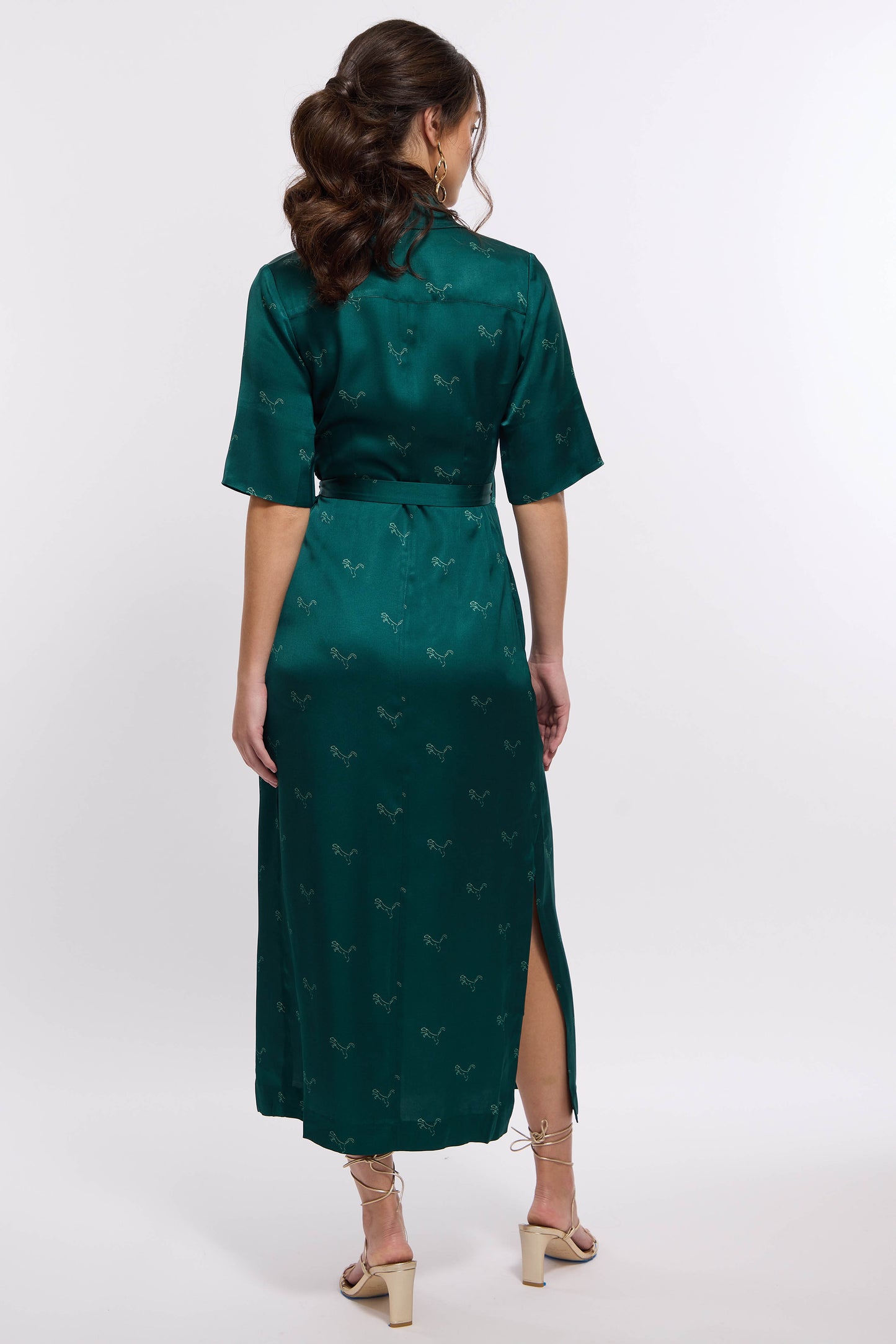 Zoya Wrap Dress (Green)