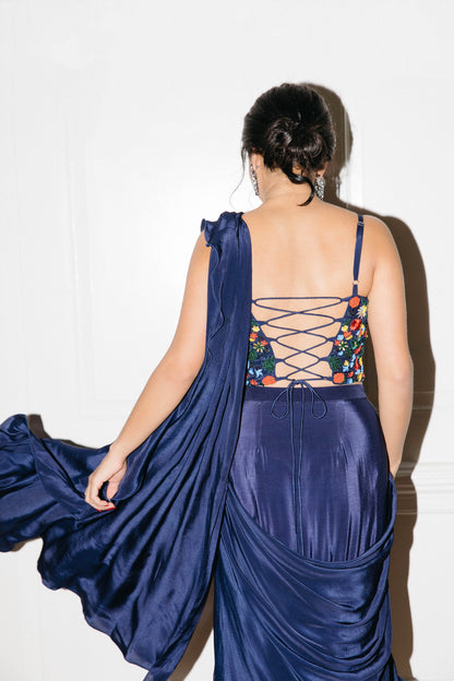 Ani Corset Drape Saree
