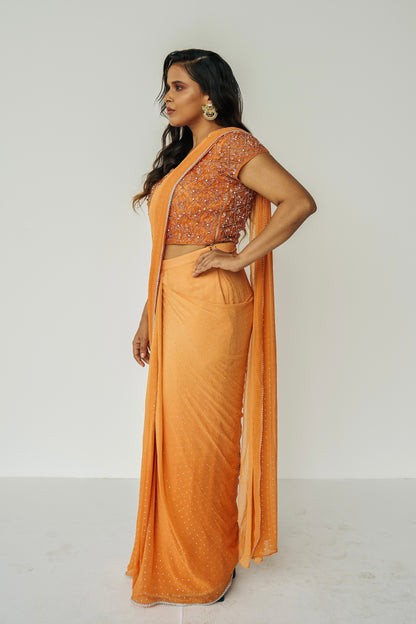 Ombre Drape Saree