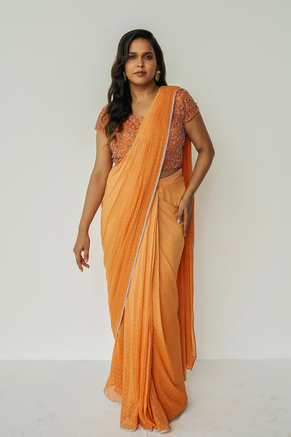 Ombre Drape Saree