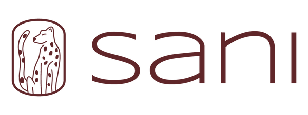 Sani logo burgundy vector