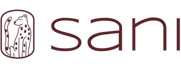 Sani logo burgundy vector