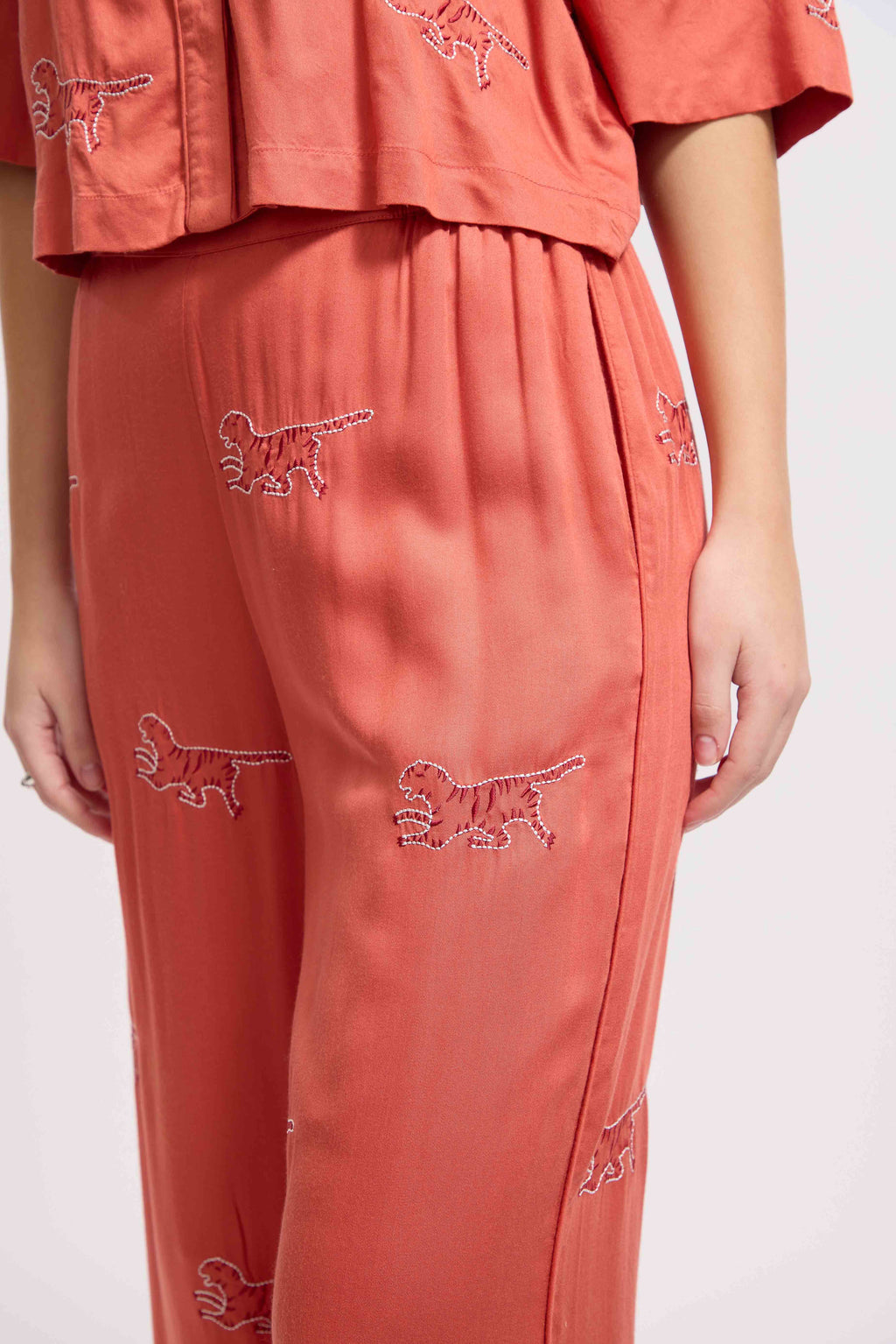 Tiger Loungewear Set - Rose at Dawn (Coral)