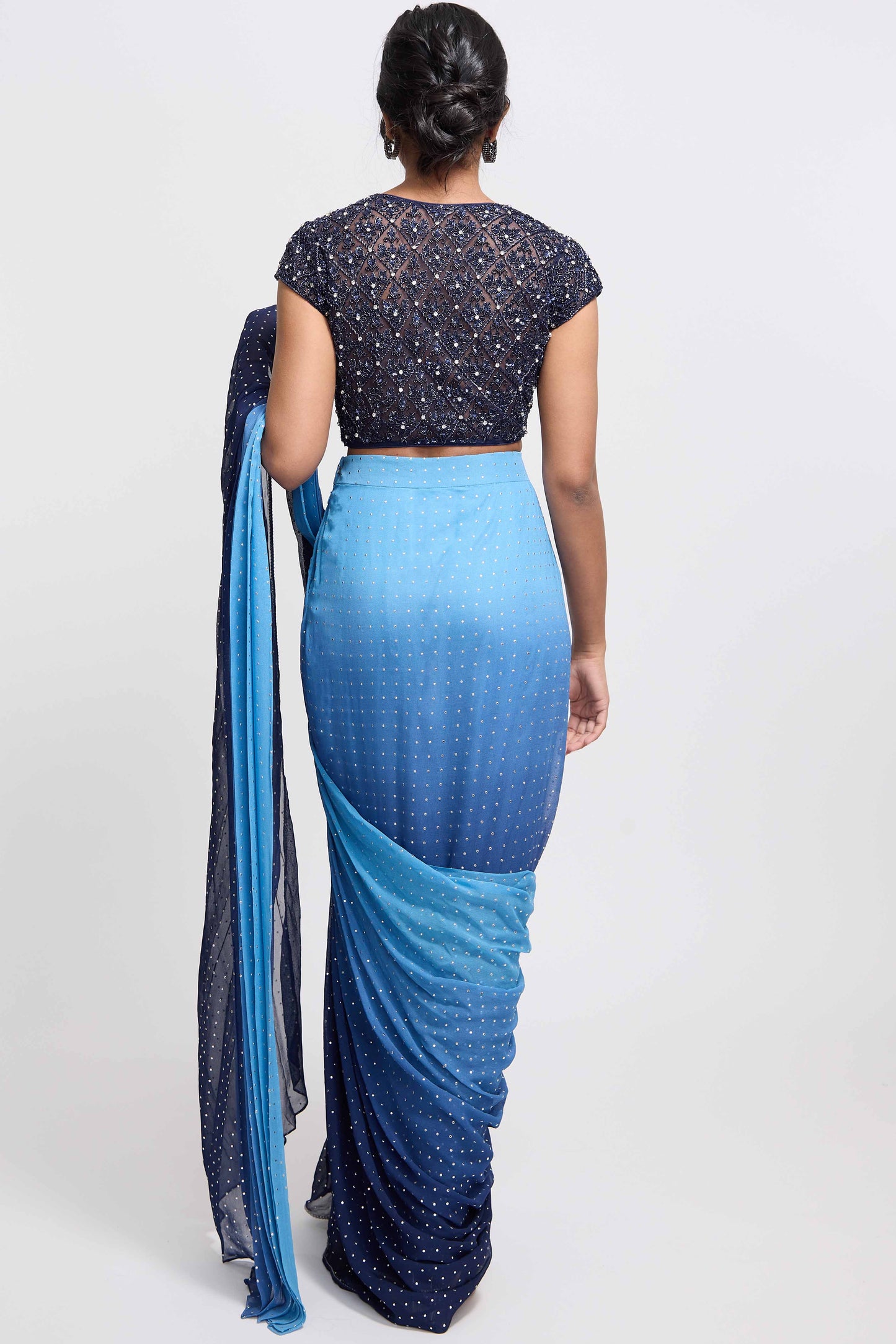 Ombre Drape Saree