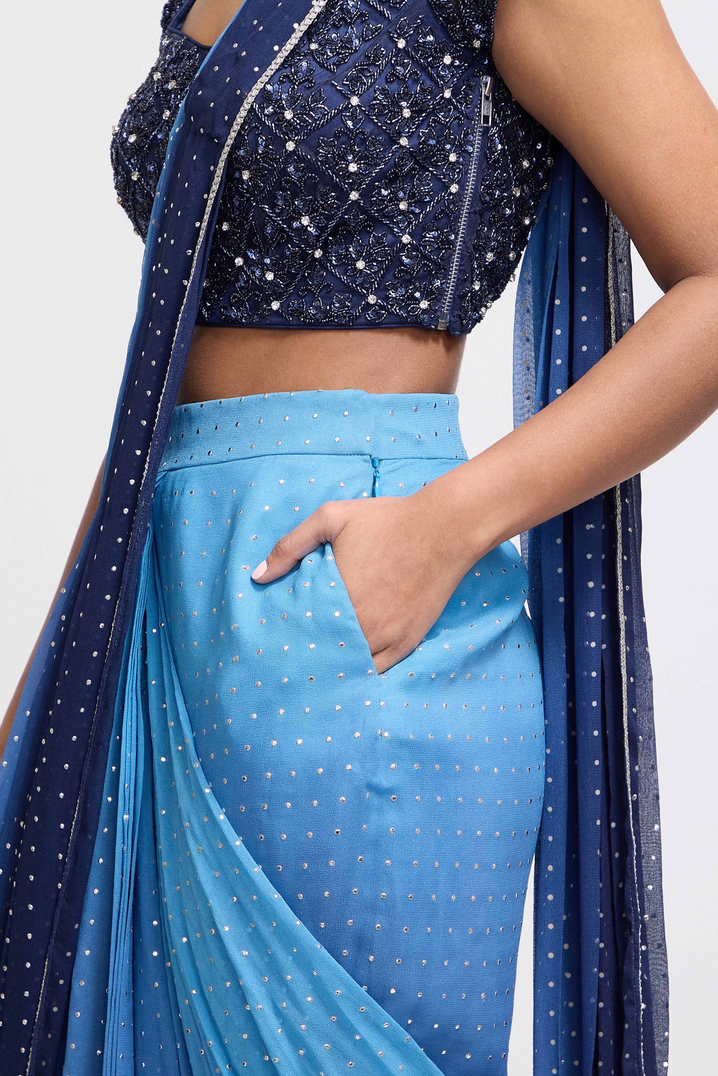 Ombre Drape Saree