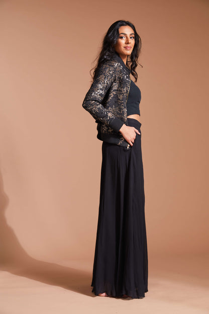 Georgette palazzo with pockets